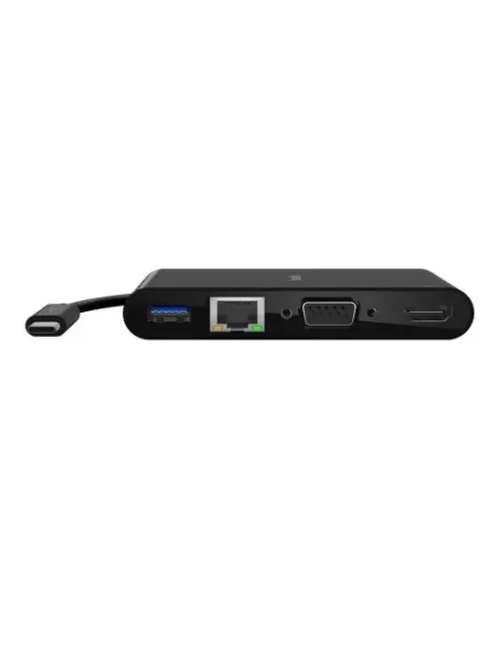 Belkin AVC005BTBK base para portátil y replicador de puertos Alámbrico USB 3.2 Gen 1 (3.1 Gen 1) Type-C Negro