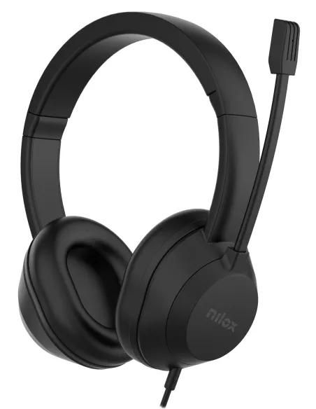 Nilox NXAUSB02 auricular y casco Auriculares Alámbrico Llamadas Música USB tipo A Negro