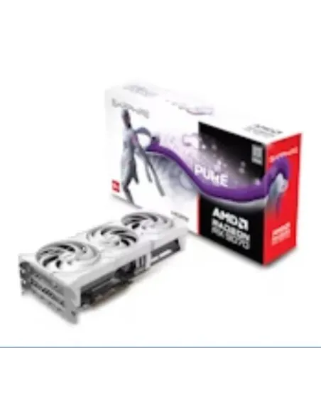 VGA SAPPHIRE PURE RX 9070 GAMING OC,AMD,RX9070,16GB,GDDR6,256BIT,2HDMI+2DP (3 VENTILADORES)
