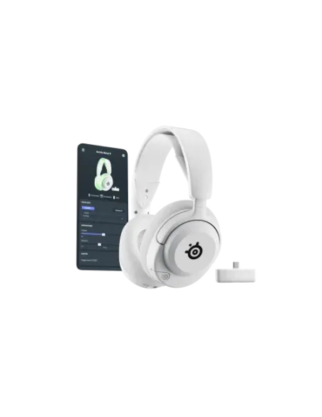 Steelseries Arctis Nova 5X Wireless Auriculares Inalámbrico Diadema Juego USB Tipo C Bluetooth Blanco