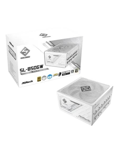 Asrock SL-850GW Steel Legend unidad de fuente de alimentación 850 W 20+4 pin ATX ATX Blanco