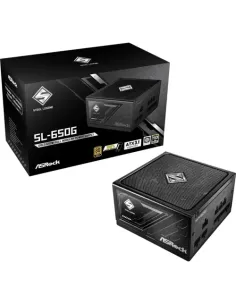 FUENTE ALIMENTACION ASROCK SL-650G,PSU,650W,80 PLUS GOLD,135MM,MODULAR,PCI-E 5.1 (12+4pin)x1,PCI-E (6+2 pin)x3,SATA (5 pin)x9