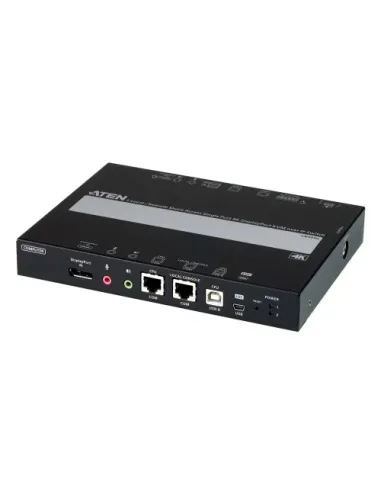 ATEN 1 switch KVM a través de IP DisplayPort 4K de un solo puerto para acceso a recurso compartido local/remoto