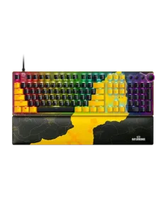 Razer Huntsman V2, PUBG: BATTLEGROUNDS Edition teclado Juego USB QWERTY Inglés de EE. UU. Negro, Amarillo