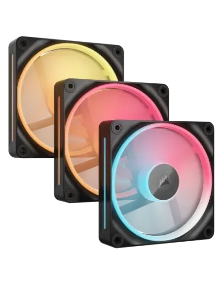 Corsair iCUE LINK LX120-R RGB Carcasa del ordenador Ventilador 12 cm Negro 3 pieza(s)