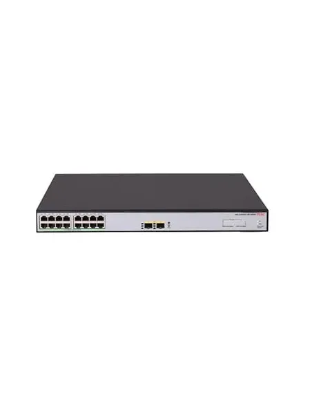 H3C LS-1600V2-18P-HPWR-GL switch Gestionado Gigabit Ethernet (10/100/1000) Energía sobre Ethernet (PoE) Gris, Negro