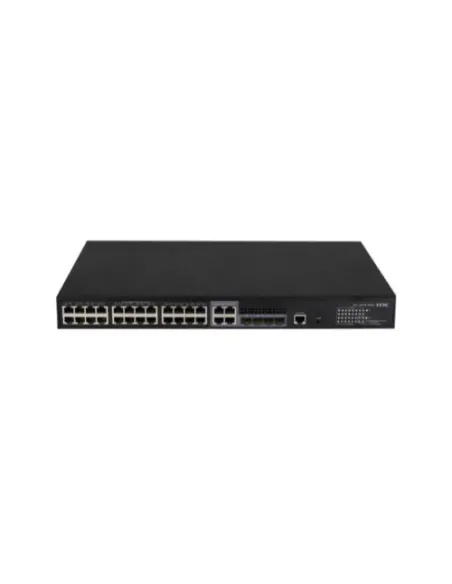 H3C S5130S-28S-PWR-EI L2 Ethernet Switch with 24*10/100/1000BASE-T PoE+ Ports(AC 185W) and 4*1G/10G BASE-X SFP Plus Ports,(AC)