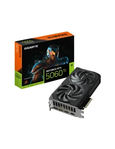 GIGABYTE GeForce RTX 5060 Ti WINDFORCE 8G Tarjeta Gráfica – 8 GB GDDR7, 128 bits, PCI-E 5.0, 2572 MHz Frecuencia del núcleo, 3