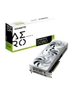 GIGABYTE GeForce RTX 5080 AERO OC SFF 16G Tarjeta Gráfica - 16GB GDDR7, 256 bits, PCI-E 5.0, 2730MHz Core Clock, 3 x