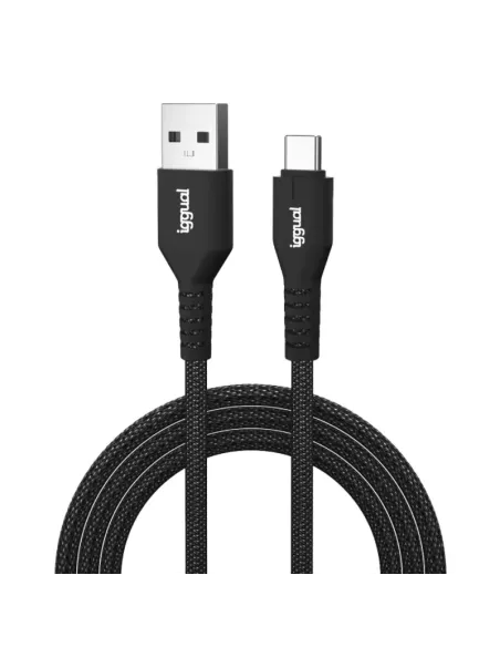 iggual Cable USB-A a tipo C 3A 100 cm trenzado