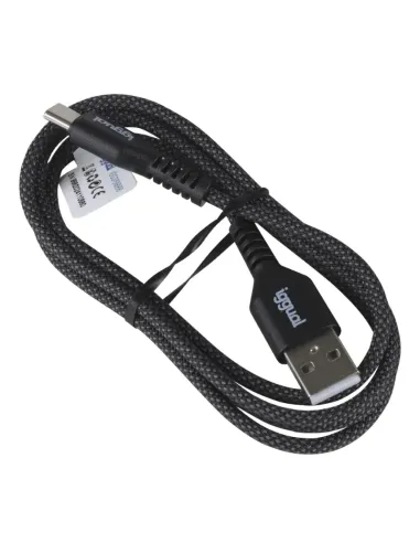 iggual Cable USB-A a tipo C 3A 100 cm trenzado