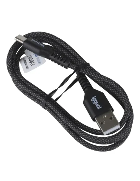 iggual Cable USB-A a tipo C 3A 100 cm trenzado