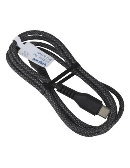 iggual Cable USB-C a tipo C 60W 3A 100 cm trenzado
