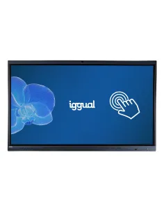 iggual ORCHID 75 Panel plano interactivo 190,5 cm (75") LED Wifi 400 cd   m² 4K Ultra HD Negro Pantalla táctil Procesador