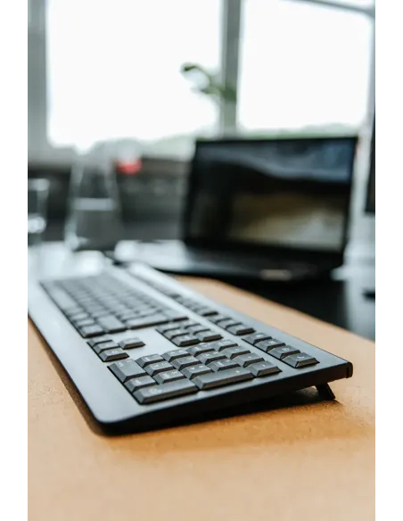 CHERRY KW 3000 teclado Universal RF inalámbrico QWERTY Español Negro