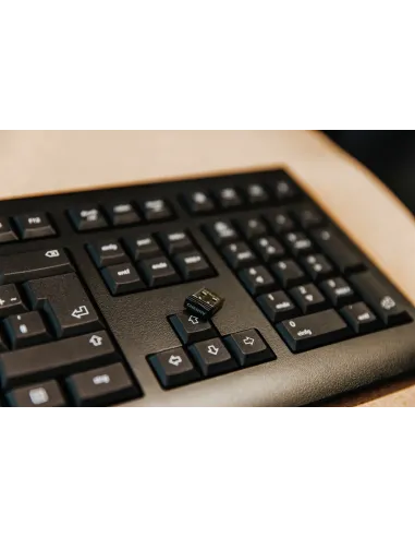 CHERRY KW 3000 teclado Universal RF inalámbrico QWERTY Español Negro