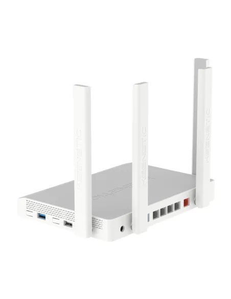 Keenetic Hero Router Wi-Fi en malla AX1800 con CPU de doble núcleo, Smart Switch Gigabit de 5 puertos, puerto Combo SFP,