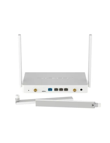 Keenetic Hero 4G+ Módem router 4G+ Wi-Fi 6 en malla AX1800 con Smart Switch Gigabit de 4 puertos y puerto USB 3.0