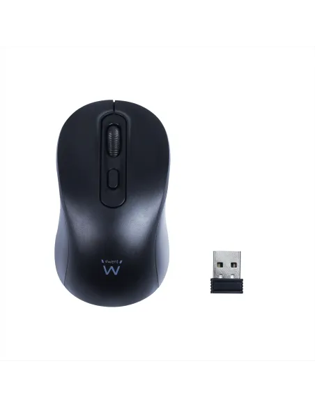 Ewent Ratón óptico inalámbrico 800-1200-1600dpi y clics silenciosos
