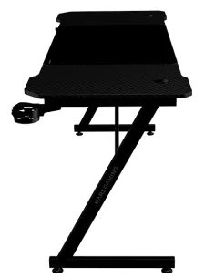 Mars Gaming MGD-X160, Mesa Gaming Ergonómica, Superficie en Fibra de Carbono, Estructura Metálica, Alfombrilla XXL, Soporte 2