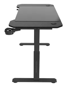 Mars Gaming MGD-ERGO120, Mesa Altura Ajustable 3 Posiciones, Superficie Ergonómica, Estructura Metálica, Alfombrilla XXL, 2