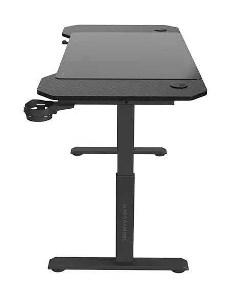 Mars Gaming MGD-ERGO120, Mesa Altura Ajustable 3 Posiciones, Superficie Ergonómica, Estructura Metálica, Alfombrilla XXL,
