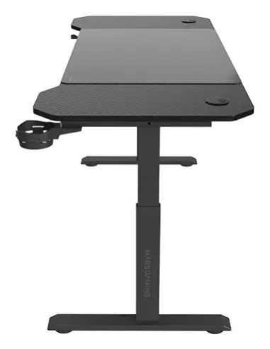 Mars Gaming MGD-ERGO140, Mesa Altura Ajustable 3 Posiciones, Superficie Ergonómica, Estructura Metálica, Alfombrilla XXL,