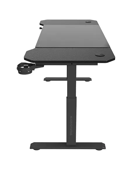 Mars Gaming MGD-ERGO140, Mesa Altura Ajustable 3 Posiciones, Superficie Ergonómica, Estructura Metálica, Alfombrilla XXL,