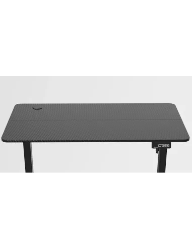 Mars Gaming MGD-ERGOPRO, Mesa Ajuste Altura Eléctrico 73-118cm, Superficie Ergonómica Fibra Carbono, Estructura Metálica,
