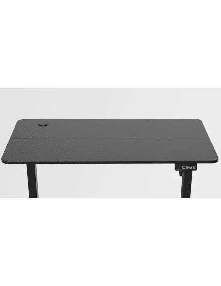 Mars Gaming MGD-ERGOPRO, Mesa Ajuste Altura Eléctrico 73-118cm, Superficie Ergonómica Fibra Carbono, Estructura Metálica,