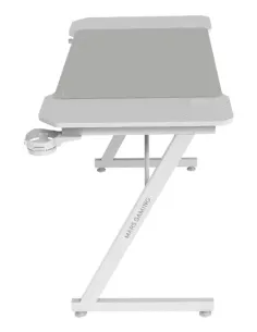 Mars Gaming MGD-X120, Mesa Gaming Ergonómica, Superficie en Fibra de Carbono, Estructura Metálica, Alfombrilla XXL, Soporte 2