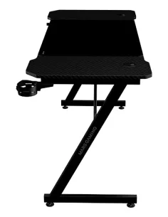 Mars Gaming MGD-X140, Mesa Gaming Ergonómica, Superficie en Fibra de Carbono, Estructura Metálica, Alfombrilla XXL, Soporte 2