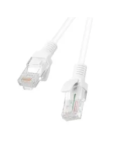 Cable red lanberg latiguillo cat.6 u - utp 2m blanco fluke passed