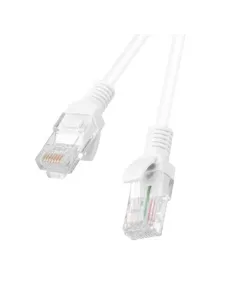 Cable red lanberg latiguillo cat.6 u - utp 3m blanco fluke passed