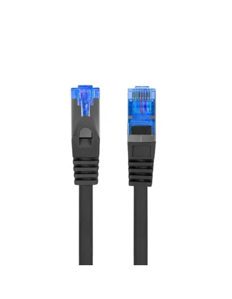 Cable red lanberg latiguillo cat.6a s - ftp lszh cca 0.5m negro fluke passed