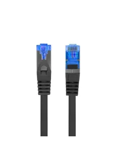 Cable red lanberg latiguillo cat.6a s - ftp lszh cca 1m negro fluke  passed