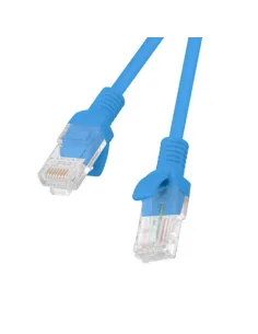 Cable red lanberg latiguillo cat.6 u - utp 1.5m azul fluke passed