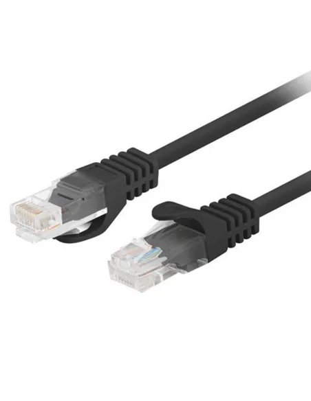 Cable red lanberg latiguillo cat.6 u - utp 7.5m negro fluke passed