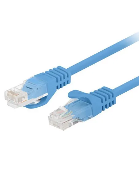 Cable red lanberg latiguillo cat.6 u - utp 7.5m azul fluke passed