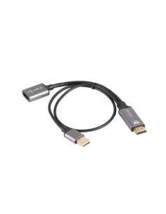Adaptador 4k hdmi -  usb tipo a a displayport lanberg 20cm -  macho - hembra