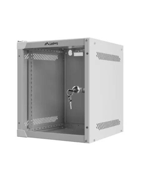 Armario lanberg mural rack 10 pulgadas 6u 280x310 gris