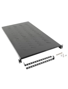 Bandeja lanberg fija 1u 483x900mm hasta 25kg rack 19 pulgadas negro
