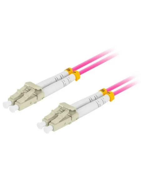 Cable fibra optica lanberg multi lc -  upc -  lc -  upc duplex om4 50 - 125 lszh vi - 0.5m