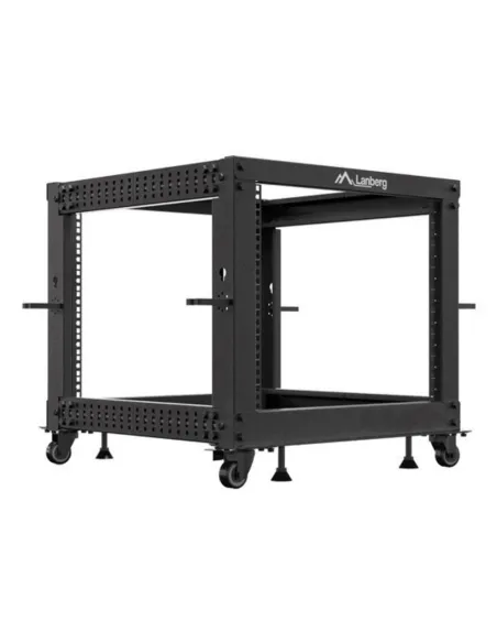 Armario lanberg abierto rack 19 pulgadas 9u -  600x600 negro