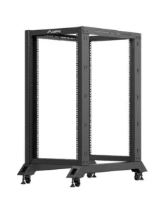 Armario lanberg abierto rack 19 pulgadas 22u -  600x1000 negro