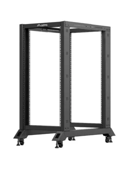 Armario lanberg abierto rack 19 pulgadas 22u -  600x1000 negro