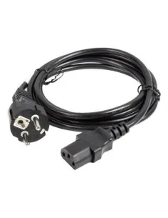Cable schuko a c13 lanberg 1.8m -  hembra - hembra -  negro