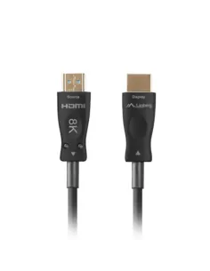Cable hdmi aoc lanberg v2.1 m - m optico activo 8k 60hz 10m negro