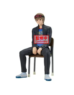 Figura banpresto gintama mr.ginpachi's zany class desk sogo okita 16cm