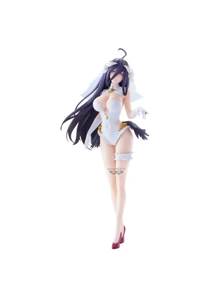 Figura banpresto overlord glitter&glamours albedo wedding ver. 27cm